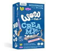 WOW Cat Creamy Snack 24 x 15 g - Mix (2 varianti)