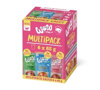 WOW Filetti in salsa 6 x 85 g Pacco misto Umido per gatto - Pacco misto (Pollo, Manzo & Salmone)