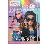 WOW GENERATION Kids Girls Dress Up Deluxe Fashion Doll Designer Book Kit Set