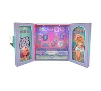 WOW GENERATION Portagioie per bambini con luci a LED, organizer per gioielli, con scomparti, ganci e base in peluche, design moderno e colorato per ragazze