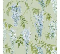 Wow Glicine Parati Elegante Floreale Foglie Giardino Botanico - Colore a Scelta