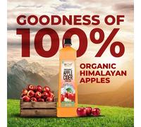 WOW Life Science Aceto di mele biologico - 400 ml, 100% vegetariano biologico