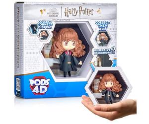 WOW! PODS - 4D Harry Potter Hermione, unica figura collegabile da collezione Bobble-head che esplode dal loro mondo nel tuo, esposizione a parete o mensola, giocattoli e regali di Harry Potter, serie