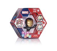 WOW! PODS - Collezione Avengers, action figure luminosa a tema supereroi con testa dondolante, giocattoli ufficiali Marvel, motivo: Iron Man con finitura metallizzata, multicolore