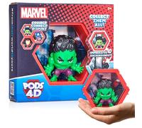 WOW! PODS Marvel Hulk 4D | Personaggio unico da collezione con testa Bobble-head che esplode dal loro mondo nel tuo | Espositore da parete o scaffale | Giocattoli e regali Marvel | Serie 1 n. 412