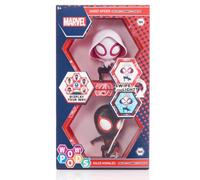 WOW! PODS Spiderman, confezione da 2 statuine a forma di Bobble-Head con luci, Marvel Miles Morales e Spider Gwen, 10,2 cm