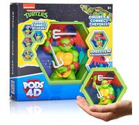 WOW! PODS - Tartarughe Ninja 4D Raffaello, Unico Collegabile Collezionabile Figura Bobble-head che esplode dal loro mondo nel tuo, esposizione a parete o mensola, Ninja Turtles Giocattoli e regali,