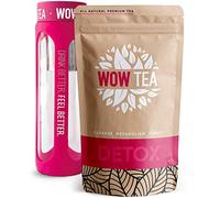 WOW TEA 21 Giorni Set - Tisana Drenante E Dimagrante | Tè Detox Dimagrante Naturale Forte | Tè A Foglia Sfusa insieme a Depurativo Antiossidante per Pancia Piatta | Made In EU | 150gr