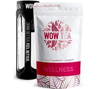 WOW TEA 21 Giorni Set - Tisana Drenante E Dimagrante | Tè Detox Dimagrante Naturale Forte | Tè A Foglia Sfusa insieme a Depurativo Antiossidante per Pancia Piatta | Made In EU | 150gr