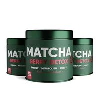 WOW TEA:Tè disintossicante Matcha di prima qualità (BERRY Confezione da 3, Matcha)