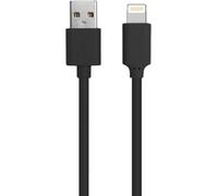CABLE USB A/LIGHTNING 2.4A 1M CABLE NEGRO