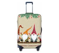 WOWBED Copertura elastica per valigie da viaggio, con scritta "Merry Christmas", adatta per bagagli da 45-81 cm, Nero , M