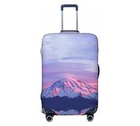 WOWBED Mount Rainier National Park at Sunset - Copertura elastica per valigie da viaggio, adatta per bagagli da 45-81 cm, Nero , M
