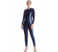 Wowdecor Costumi da bagno interi modesti per donne ragazze copertura completa Burkini, blu navy, S