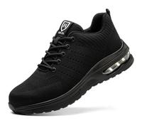 WOWEI Scarpe Antinfortunistiche Uomo Donna Scarpe da Leggere Scarpe da Lavoro con Punta in Acciaio Sportive Alte Comode Scarpe Sicurezza Antiscivolo Traspiranti (Scarpe-1, 37EU)