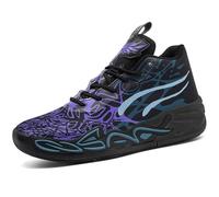 WOWEI Scarpe da Basket da Uomo Leggero Antiscivolo Scarpe da Basket Alte Scarpe Casual Scarpe Sportive Basket Sneaker Uomo Corsa Moda Scarpe da Ginnastica Outdoor Sport (Bask-9, 40EU)