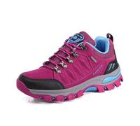 WOWEI Scarpe da Escursionismo Arrampicata Sportive All'aperto Traspiranti Trekking Sneakers da Donna Uomo,98018 Rosa Rossa,36 EU