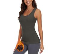 WOWENY Canottiera Termica da Donna Canotte Canottiera in Pile Senza Maniche Canotta Fodera Calda Intimo Strato di Base Top