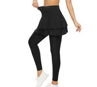 WOWENY Mini Gonna Sportiva da Donna con Tasche e Pantaloncini, Versatile Elastica a Pieghe Vita Alta per Corsa Tennis Golf