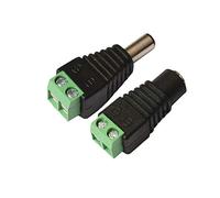 Wowled - 10 alimentazione DC connettore 5.5 mm x 2.1 mm (5 x maschio + 5 x femmina) 12 V 24 V Power jack presa cavo filo terminale maschio femmina adattatore per telecamera di sicurezza CCTV, strisce