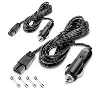 WOWLED Cavo di ricambio da 3 m per auto, mini cavo di prolunga adattatore di alimentazione da 12 V per frigorifero portatile e congelatore, frigoriferi elettrici automobilistici (2 pezzi)