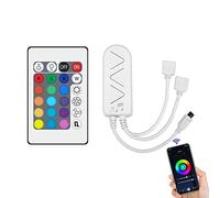 WOWLED Wireless Smart WiFi Controller per 5050 luci LED RGB, compatibile con Alexa, Magic Home, sistema Android e iOS Controllo APP per telefoni cellulari con funzione di temporizzazione 5-24V