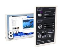WOWNOVA Schermo LCD da 8 pollici all'interno della custodia del PC (modalità desktop aggiunta), 1 clic 1 cavo per iniziare monitor di visualizzazione della temperatura del computer, pannello sensore