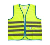 Wowow Fun Giubbotto di sicurezza per bambini, Verde (Fluorescent Green), Taglia M (8-10 anni)