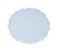 WOWOWO Stampo in Silicone Stampo in Resina epossidica di Cristallo, Vassoio Tondo