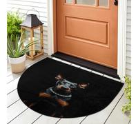 WowPrint Pinscher, Zerbino per ingresso e ingresso con cane, per interni ed esterni, lavabile, assorbente, antiscivolo, 91,4 x 61 cm