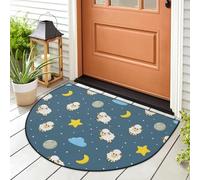 WowPrint Sweet Dreams - Zerbino per ingresso con pecora, divertente, per interni ed esterni, lavabile, assorbente, antiscivolo, 91,4 x 61 cm