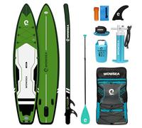 WOWSEA F2 Tavola da Paddle Gonfiabile, Durevole e Stabile Tavola da Paddle Surfing, DaCorsa e Esplorazione Paddle Board con Kit Accessori, Buona Scelta per l'esercizio Acquatico e Insegnamento
