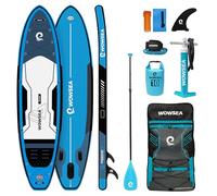 WOWSEA Poseidon P2 Tavola da Paddle Gonfiabile, Durevole e Stabile Turismo SUP Gonfiabile Adulti, Ozio Tavola SUP, Simpatico Tavola da Paddle con Kit Accessori per Ricreazione Acquatico e Esplorazione