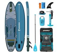 WOWSEA Trophy T1 Tavola da Paddle Gonfiabile, Durevole e Stabile Paddle Board, Esplorazione e Caccia SUP Gonfiabile Adulti con Kit Accessori,