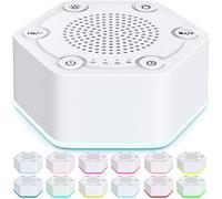 WowSleep Macchine sonore a rumore bianco con alta fedeltà 30 suoni lenitivi unici senza loop 12 colori Luce notturna 4 timer Luminosità 10 livelli di volume a 32 livelli e funzione di memoria