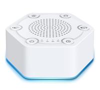 WowSleep Macchine sonore a rumore bianco con alta fedeltà 30 suoni lenitivi unici senza loop 12 colori Luce notturna 4 timer Luminosità 10 livelli di volume a 32 livelli e funzione di memoria