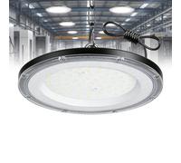 wowspeed 200W Faretti a Soffitto a LED per Interni 1PCS, 20000LM UFO LED High Bay Light 6500K Lampada da Officina Industriale, IP65 Impermeabile Plafoniera per Garage, Officina, Fabbrica, Magazzino