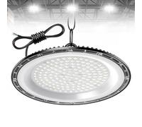 wowspeed 200W Faretti a Soffitto a LED per Interni 1PCS, 20000LM UFO LED High Bay Light 6500K Lampada da Officina Industriale, IP65 Impermeabile Plafoniera per Garage, Officina, Fabbrica, Magazzino