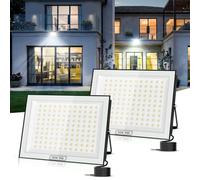 wowspeed 500W Faretto LED per esterni, 50000LM super luminoso, Faretto per esterni bianco freddo 6500K, impermeabile IP66 per cortile, vialetto, garage, corridoio, giardino - 2 Pezzi