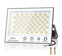 wowspeed Faretto LED da Esterno 150W - Super Luminoso 15000LM Faretti LED 6500K Bianco Freddo Faro LED Esterno, IP65 Impermeabile Faretti LED Esterno per Giardino,Patio, Cortile, Terrazza, Garage