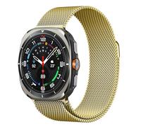 Wowstrap Cinturino magnetico per Samsung Galaxy Watch Ultra, 47 mm, uomo/donna, cinturino in maglia milanese in acciaio inossidabile per Samsung Watch Ultra da 47 mm, cinturino in rete con un clic
