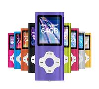 WOWSYS - Lettore MP3/MP4 digitale, compatto e portatile (supporto massimo 64 GB) con visualizzatore di foto, lettore e-book e registratore vocale e radio FM video film in viola