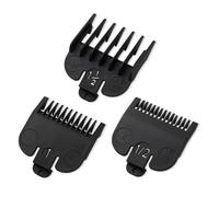Wowteam Set di protezioni Clipper per set da 3 pezzi | Per la maggior parte dei tosatrici Wahl e Babyliss FX870, guide di ricambio per tagliacapelli - 0,2 cm, 0,3 cm, 0,5 cm, nero