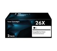 WOWTONER CF226X 26X Cartucce toner nero (confezione da 2) compatibili per 26X 26A CF226A Laser Jet M402n M426fdw, CF226 per Laser Jet pro M402n M426fdw M402dn M402dw M402m Pro MFP M427dw M426dw 426fdd