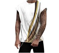 WOXIHUAN Canotte Uomo Sportive Stampa Manubrio Sportivo Bodybuilding Canotterie Palestra Muscolo Formazione Veste Tank Top Senza Manica Magliette Senza Maniche da Uomo