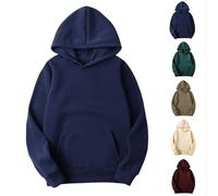 WOXIHUAN Felpa da Donna con Cappuccio Felpe a Maniche Lunghe Hoodie Tasca a Canguro Pullover Autunno Inverno Felpa Dimensione Grande Maglione Casuale Tempo Libero Felpe Tinta Unita Giacca