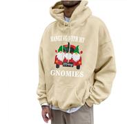 WOXIHUAN Felpa da Uomo Natale,Stampa 3D Lettera Felpe con Cappuccio Maglione a Maniche Lunghe Sweatshirt,Coulisse Maglie con Tasca Hoodie Divertente Maglioni Casual Maglietta Regalo di Natalizio