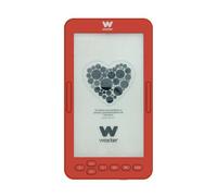 Woxter E-Book Scriba 195 S Red Compatto nero di libri elettronici di 4,7 ", 960x540, schermo bianco perla e-inchiostro, EPUB, PDF, 4 GB, mantieni più di 2000 libri, colore Rosso