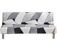 WOYAOFEI Senza Braccioli Fodera per Divano Letto 2/3/1 Posti Elasticizzato Copertura Divano Grigio Beige Copridivano Senza Braccioli Teli Estivi Universali per Animali (Color : S, Size : 185-210cm)