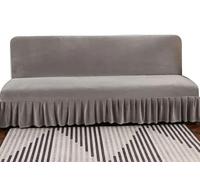 WOYAOFEI Senza Braccioli Fodera per Divano Letto 2/3/1 Posti Elasticizzato Copertura Divano Grigio Beige Copridivano Senza Braccioli Teli Estivi Universali per Animali (Color : B, Size : 150-180cm)
